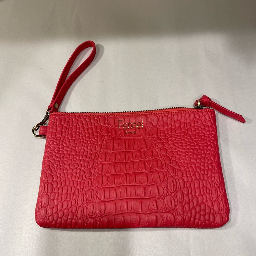 Fennel Bermuda leather pouch pink